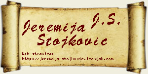Jeremija Stojković vizit kartica